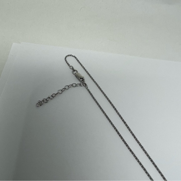 Hershey’s Kiss Necklace Sterling Silver with cubic Zirconiums - Picture 3 of 8